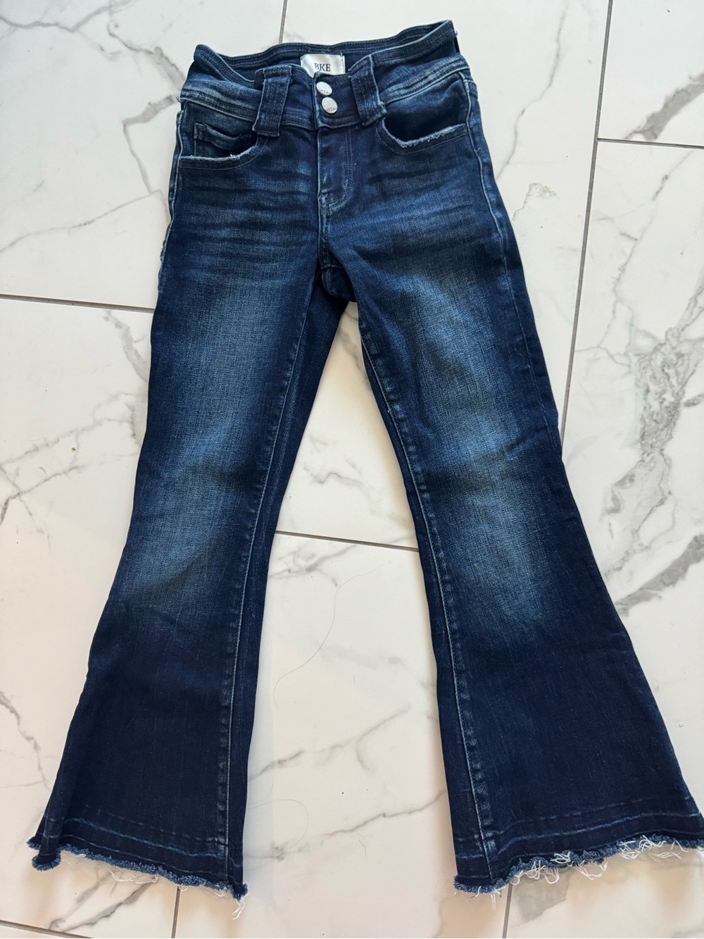 BKE Dark Blue Flared Women's Jeans - Unbranded